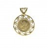 Colgante de moneda de plata 0.50 centimos Alfonso XIII